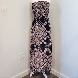 Strapless Bohemian Design Dress, SIZE MEDIUM, never worn